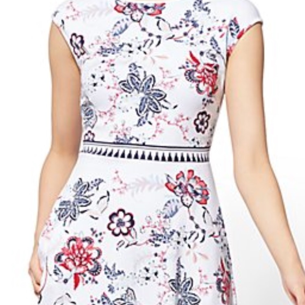 White floral dress